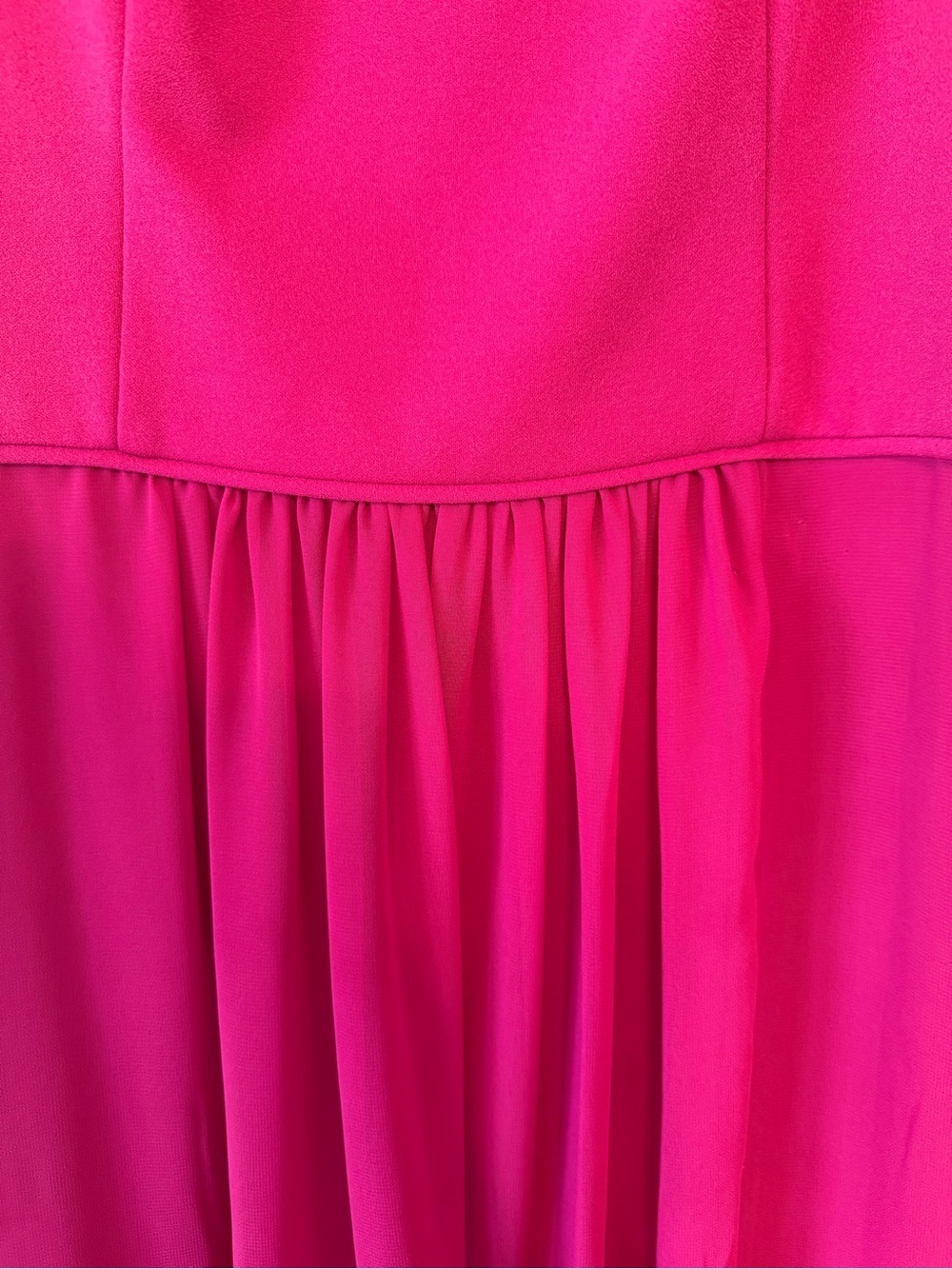 Adrianna Papell One-Shoulder Fuchsia/Magenta Maxi Dress - Picture 8 of 8